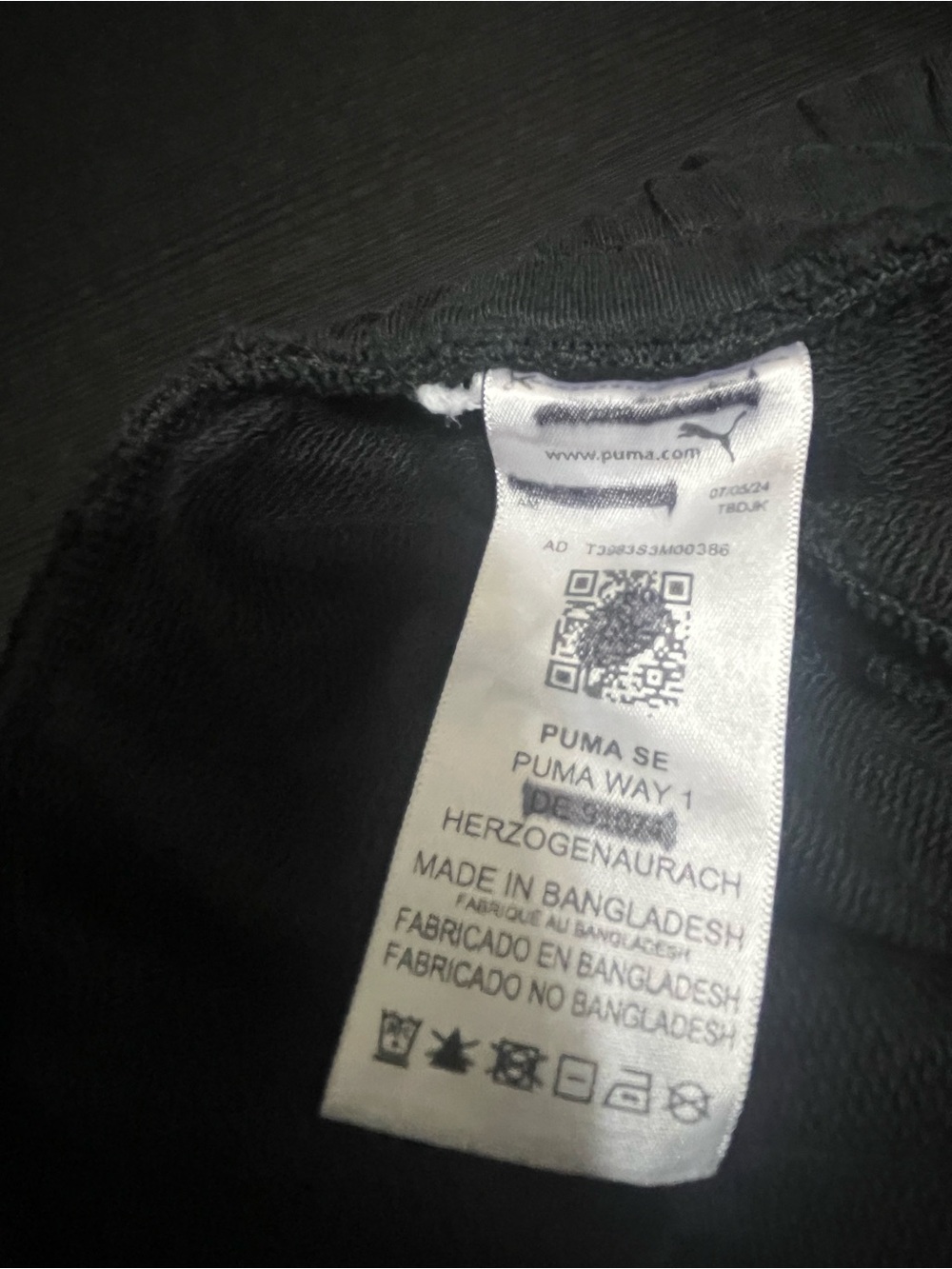 Men’s Black Puma sweatpants with white logo, size XL #athletic #loungewear - Picture 7 of 7